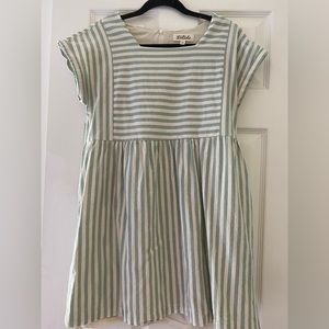Listicle Blue Striped Dress